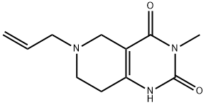 5,6,7,8-四氢-3-甲基-6-(2-丙烯-1-基)-吡啶并[4,3-D]嘧啶-2,4(1H,3H)-二酮,792881-35-7,结构式