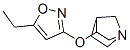 1-Azabicyclo[2.2.1]heptane,3-[(5-ethyl-3-isoxazolyl)oxy]-,endo-(9CI) Structure