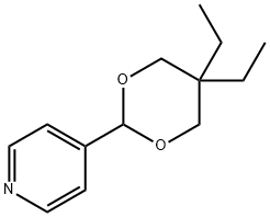 Pyridine, 4-(5,5-diethyl-1,3-dioxan-2-yl)- (9CI) Structure