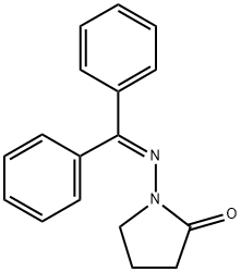 1-((DIPHENYLMETHYLENE)AMINO)PYRROLIDIN-2-ONE 结构式