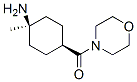 Morpholine, 4-[(trans-4-amino-4-methylcyclohexyl)carbonyl]- (9CI) Structure