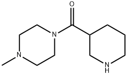 Piperazine, 1-methyl-4-(3-piperidinylcarbonyl)- (9CI) Struktur
