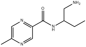 Pyrazinecarboxamide, N-[1-(aminomethyl)propyl]-5-methyl- (9CI) Structure