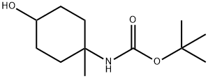 tert-Butyl N-(4-hydroxy-1-methylcyclohexyl)carbamate Struktur