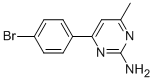 4-(4-BROMOPHENYL)-6-METHYLPYRIMIDIN-2-AMINE Struktur