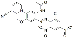 N-[5-[allyl(2-cyanoethyl)amino]-2-[(2-chloro-4,6-dinitrophenyl)azo]-4-methoxyphenyl]acetamide|