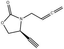 2-Oxazolidinone,3-(2,3-butadienyl)-4-ethynyl-,(4S)-(9CI) Structure