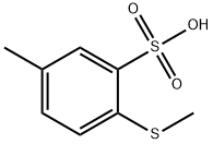Benzenesulfonic acid, 5-methyl-2-(methylthio)- (9CI) Structure