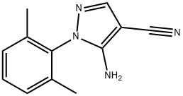 1H-Pyrazole-4-carbonitrile,5-amino-1-(2,6-dimethylphenyl)-(9CI) Struktur