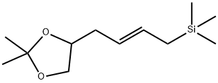 Silane, [(2E)-4-(2,2-dimethyl-1,3-dioxolan-4-yl)-2-butenyl]trimethyl- (9CI) Structure