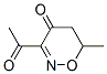 4H-1,2-Oxazin-4-one, 3-acetyl-5,6-dihydro-6-methyl- (9CI),79311-01-6,结构式
