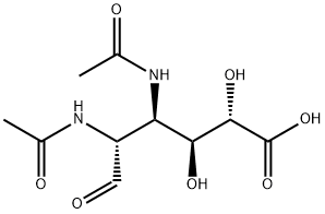 2,3-diacetamido-2,3-dideoxy-glucuronic acid 化学構造式