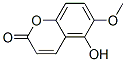 5-ヒドロキシ-6-メトキシクマリン 化学構造式