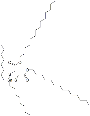 tetradecyl 4,4-dioctyl-7-oxo-8-oxa-3,5-dithia-4-stannadocosanoate Structure