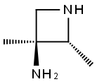 3-Azetidinamine,2,3-dimethyl-,trans-(9CI) 化学構造式