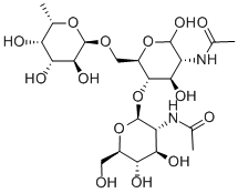 6-O-A-L-FUCOPYRANOSYL-N,N'-*DIACETYLCHIT OBIOSE Structure