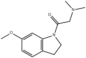 Ethanone, 1-(2,3-dihydro-6-Methoxy-1H-indol-1-yl)-2-(diMethylaMino) Structure