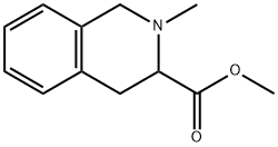 2-Methyl-1,2,3,4-tetrahydro-isoquinoline-3-carboxylic acid methyl ester 结构式