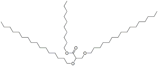 2,3-dihexadecyloxypropionic acid 1-decyl ester Structure