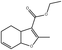 3-Benzofurancarboxylicacid,3a,4,5,7a-tetrahydro-2-methyl-,ethylester(9CI) Struktur