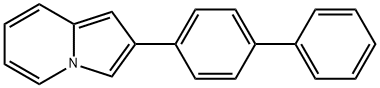 2-BIPHENYL-4-YL-INDOLIZINE 化学構造式