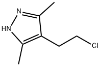 3,5-DIMETHYL-4'-(2-CHLOROETHYL)-1H-PYRAZOLE Struktur