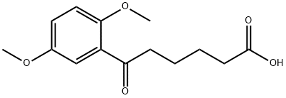 6-(2,5-DIMETHOXYPHENYL)-6-OXOHEXANOIC ACID Structure