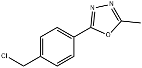 2-(4-氯甲基苯基)-5-甲基-1,3,4-恶二唑, 79383-00-9, 结构式