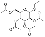 エチル2-O,3-O,4-O,6-O-テトラアセチル-1-チオ-α-D-マンノピラノシド 化学構造式