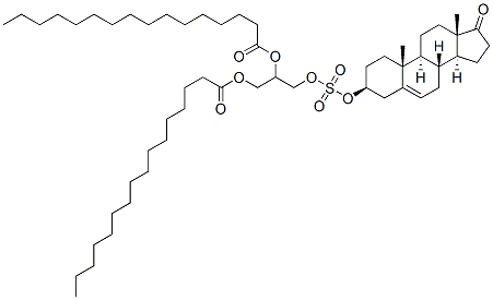 3-(((2,3-Bis((1-oxohexadecyl)oxy)propoxy)sulfonyl)oxy)androst-5-en-17- one (3beta(R))-|