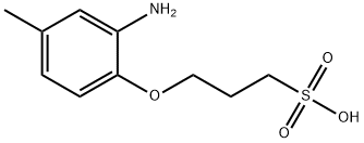 3-(2-amino-4-methylphenoxy)propanesulphonic acid, 79392-40-8, 结构式