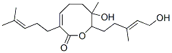 5,6,7,8-Tetrahydro-7-hydroxy-8-(5-hydroxy-3-methyl-3-pentenyl)-7-methyl-3-(4-methyl-3-pentenyl)-2H-oxocin-2-one,79404-43-6,结构式