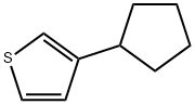 3-CYCLOPENTYLTHIOPHENE 化学構造式