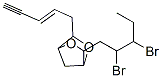 3-(2,3-Dibromopentyl)-6-(2-penten-4-ynyl)-2,5-dioxabicyclo[2.2.1]heptane 结构式