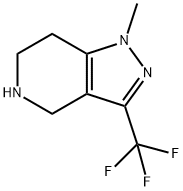1H-Pyrazolo[4,3-c]pyridine,4,5,6,7-tetrahydro-1-methyl-3-(trifluoromethyl)-(9CI) Structure