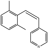Pyridine, 4-[(1Z)-2-(2,6-dimethylphenyl)ethenyl]- (9CI) Structure