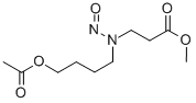 N-(2-Methoxycarbonylethyl)-N-(1-acetoxybutyl)nitrosamine,79448-03-6,结构式