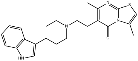 6-[2-[4-(1H-indol-3-yl)piperidin-1-yl]ethyl]-3,7-dimethyl-5H-thiazolo[3,2-a]pyrimidin-5-one 结构式