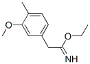 Benzeneethanimidic acid, 3-methoxy-4-methyl-, ethyl ester (9CI) 化学構造式