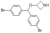 3-[BIS(4-BROMOPHENYL)METHOXY]-AZETIDINE Struktur