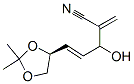 4-Pentenenitrile,5-[(4S)-2,2-dimethyl-1,3-dioxolan-4-yl]-3-hydroxy-2-methylene-,(4E)-(9CI) Structure