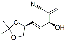 4-Pentenenitrile,5-[(4S)-2,2-dimethyl-1,3-dioxolan-4-yl]-3-hydroxy-2-methylene-,(3S,4E)-(9CI) Struktur