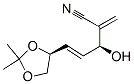 4-Pentenenitrile,5-[(4S)-2,2-dimethyl-1,3-dioxolan-4-yl]-3-hydroxy-2-methylene-,(3S,4E)-(9CI)|