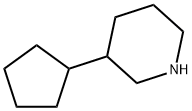 3-シクロペンチルピペリジン 化学構造式