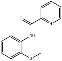 2-Pyridinecarboxamide, N-[2-(methylthio)phenyl]- Structure