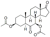 Androstane-6,17-dione, 3,7-bis(acetyloxy)-, (3beta,5alpha,7beta)- (9CI) 化学構造式