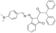 4-(Dimethylamino)benzaldehyde [2-(diphenylacetyl)-2,3-dihydro-3-oxo-1H-inden-1-ylidene]hydrazone Structure