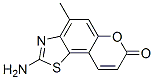 7H-Pyrano[2,3-g]benzothiazol-7-one,  2-amino-4-methyl- Structure