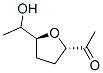 Ethanone, 1-[tetrahydro-5-(1-hydroxyethyl)-2-furanyl]-, [2alpha,5alpha(R*)]- (9CI) 化学構造式