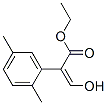 Benzeneacetic acid, alpha-(hydroxymethylene)-2,5-dimethyl-, ethyl ester (9CI) 化学構造式
